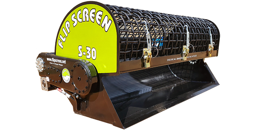 Flip Screen S-30 Screening Bucket Attachment