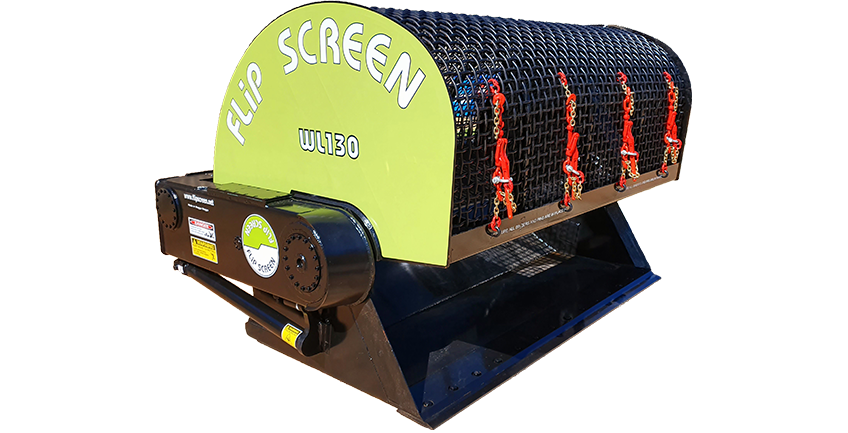 Flip Screen WL-130 Screening Bucket Attachment