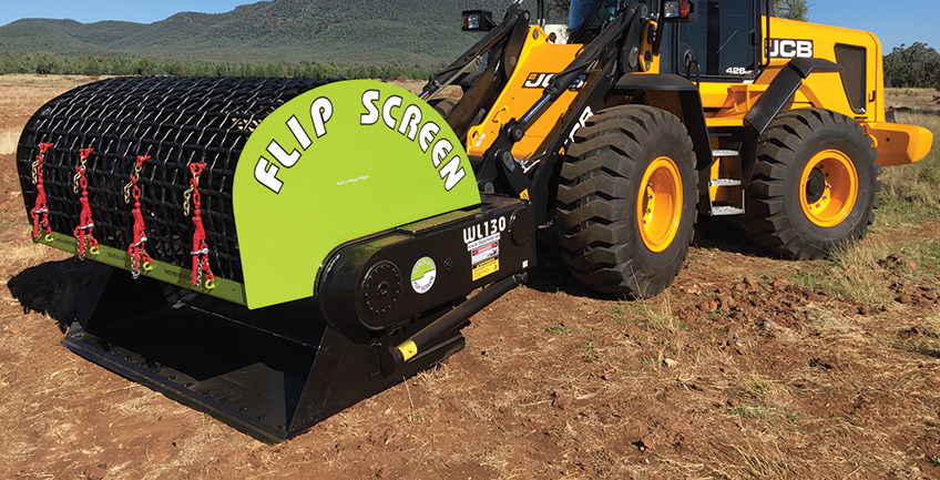 Flip Screen WL-130 Screening Bucket Attachment